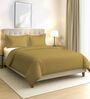 Mustard Gold Solid 400 TC Cotton Double Sized Duvet Cover