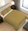 Mustard Gold Solid 400 TC Cotton Double Sized Duvet Cover