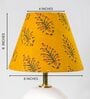 Mustard Kalamkari Cone Shade