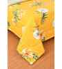Mustard Microfiber Floral 180 GSM Double Size Reversible Comforter