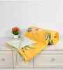 Mustard Microfiber Floral 180 GSM Double Size Reversible Comforter