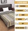 Mustard Mint Microfiber Abstract 120 Gsm Double Dohar