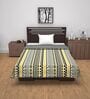 Mustard Mint Microfiber Abstract 120 Gsm Single Dohar