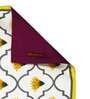 Floral (12x18) Mustard & White Poly Cotton (Set of 6) Table Linen Set