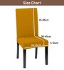 Mustard Polycotton Solid 14x18 Inches Chair Covers  (1 piece)