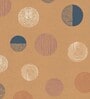 Mustard Polyester Abstract 5Ft Light Filtering Eyelet Window Curtains (Pack of 2)