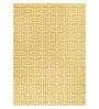 Mustard Polypropylene Geometrical 4 x 6 Feet Machine Made Carpet