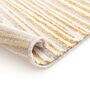 Mustard Polypropylene Stripes 4 x 6 Feet Machine Made Carpet