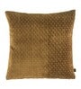 Mustard Geometric Poly Viscose 16 x 16 Inches Cushion Cover