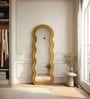 Mustard Ripple Edge Floor Mirror (160 x 60) CM