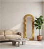 Mustard Ripple Edge Floor Mirror (170 x 70) CM