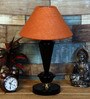 Mustard Shade Table Lamp With Metal Base