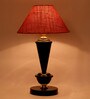 Mustard Shade Table Lamp With Metal Base