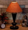 Mustard Shade Table Lamp With Metal Base