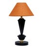 Mustard Shade Table Lamp With Metal Base