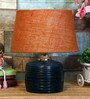 Mustard Shade Table Lamp With Terracotta Base
