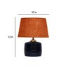 Mustard Shade Table Lamp With Terracotta Base