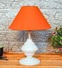 Mustard Shade Table Lamp With Metal Base