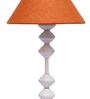Mustard Shade Table Lamp With Metal Base