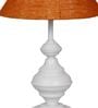 Mustard Shade Table Lamp With Metal Base