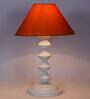 Mustard Shade Table Lamp With Metal Base