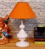Mustard Shade Table Lamp With Metal Base