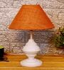 Mustard Shade Table Lamp With Metal Base
