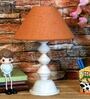 Mustard Shade Table Lamp With Metal Base