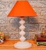 Mustard Shade Table Lamp With Metal Base