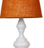 Mustard Shade Table Lamp With Metal Base