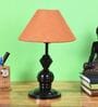 Mustard Shade Table Lamp With Metal Base