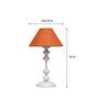Mustard Shade Table Lamp With Metal Base