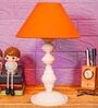 Mustard Shade Table Lamp With Metal Base