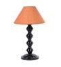 Mustard Shade Table Lamp With Metal Base