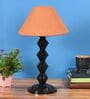 Mustard Shade Table Lamp With Metal Base