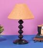 Mustard Shade Table Lamp With Metal Base