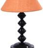Mustard Shade Table Lamp With Metal Base