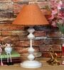 Mustard Shade Table Lamp With Metal Base