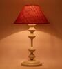 Mustard Shade Table Lamp With Metal Base