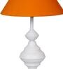 Mustard Shade Table Lamp With Metal Base