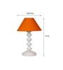 Mustard Shade Table Lamp With Metal Base