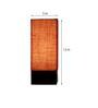 Sanna Mustard Natural Fiber Shade Table Lamp With Wood Base