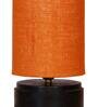 Mustard Shade Table Lamp With Wood Base