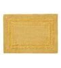 Mustard Solid MicroFibre 14x10 Inches Antiskid Bath Mats