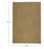 Mustard Abstract Wool & Jute 4 x 6 Feet Hand Woven Carpet
