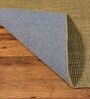 Mustard Abstract Wool & Jute 4 x 6 Feet Hand Woven Carpet