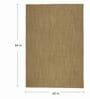 Mustard Abstract Wool & Jute 5 x 7 Feet Hand Woven Carpet