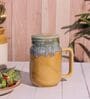 Mustard Studio Pottery Ceramic Mason Jar Cup with Lid