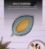 Mustard Studio Pottery Lined Leaf Ceramic Platter