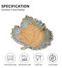 Mustard Studio Pottery Serrate Leaf Ceramic Platter